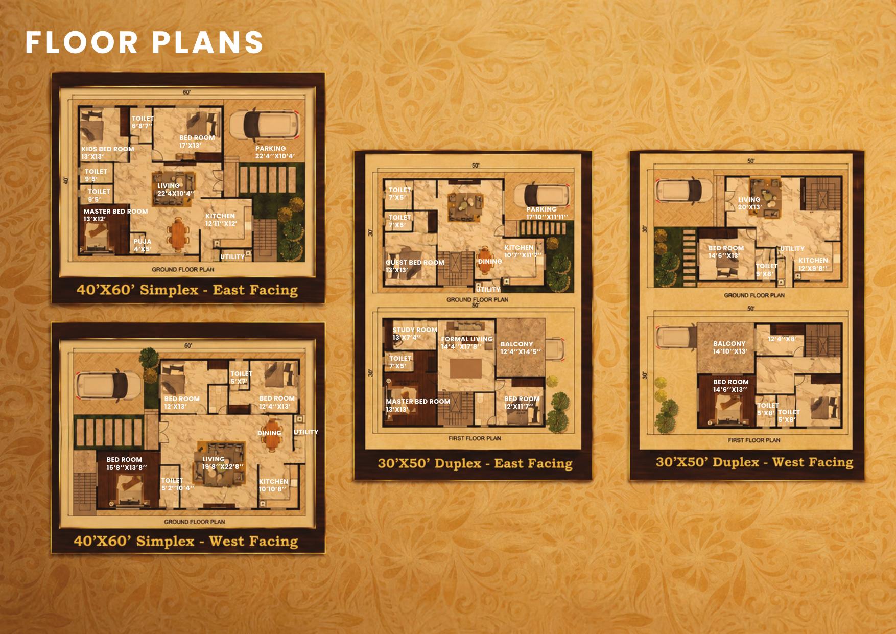 Simplex & Duplex Floor Plans