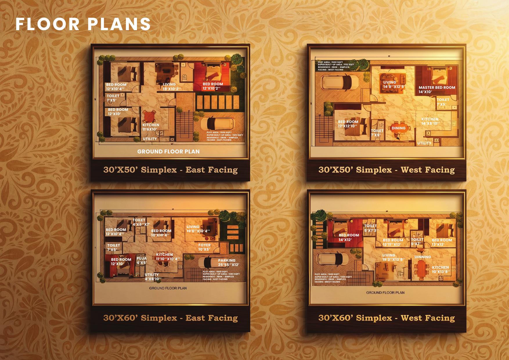 Simplex Floor Plans